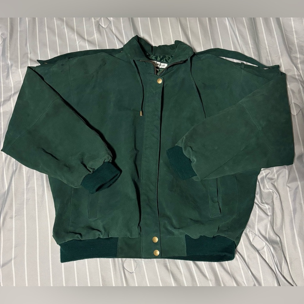 Men's Dark Green Bomber Jacket